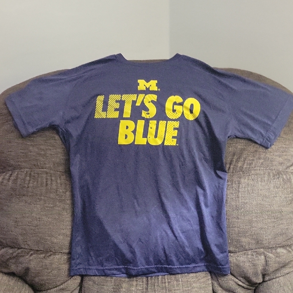 U Of M "Let's Go Blue" Shirt